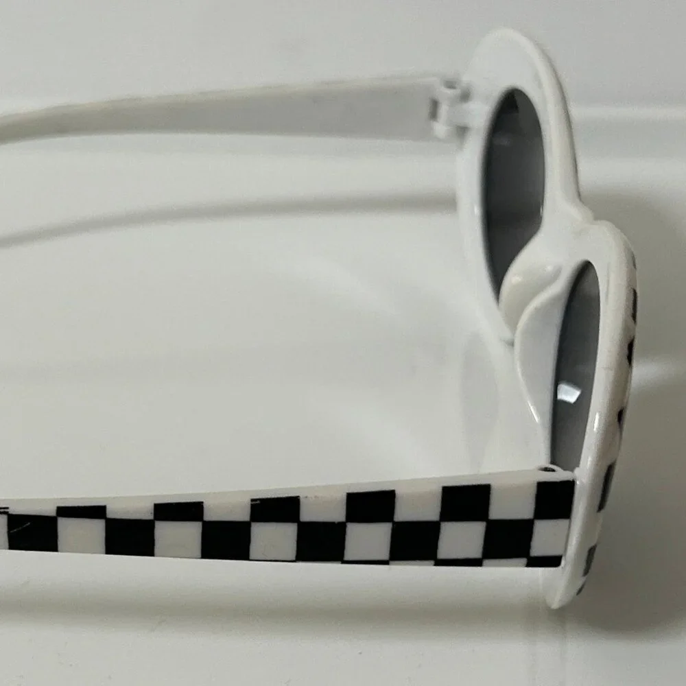 KIDS RACE CAR DRIVER SUNGLASSES WITH CHECKERED FLAGS 2 PAIRS
